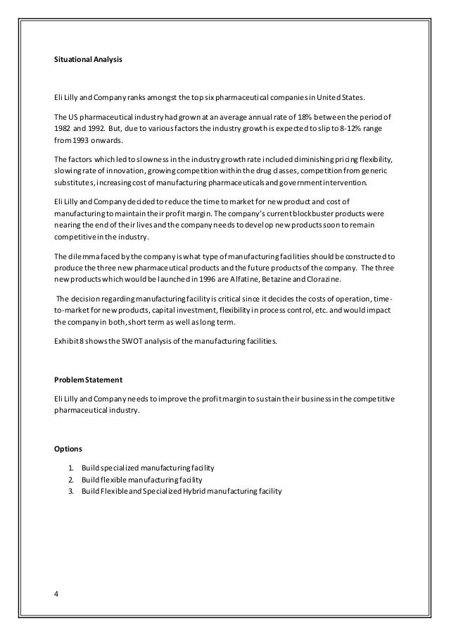 eli lilly the evista project